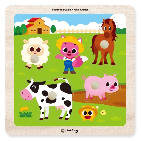 핑크퐁베베꼭지퍼즐-가축