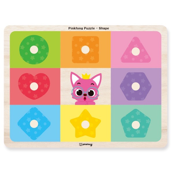 핑크퐁원목꼭지퍼즐(도형)